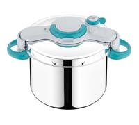 9L, Ouverture facile à une main, Gain de place, Cocotte-minute® Induction, Autocuiseur Inox, Bleu P4904916