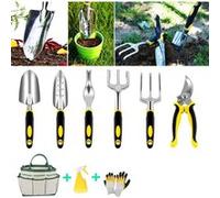 9PCS Ensemble d'outils de plantation de jardinage kit de jardinage robuste avec des gants souples G