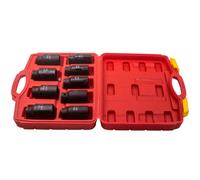 9pcs Impact Sockets 29-38mm 1/2" Drive Deep Kit De Prise Écrous D'Essieu Impact