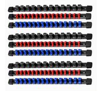 9PCS Organisateur de douilles Sae : Supports pour clés à douille avec 129 clips pour douilles de 1/4 de pouce - 3/8 de pouce - 1/2 de pouce