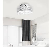 9W 17CM Cristal Moderne LED Plafonnier Surface monté Porch Hallway Lampe Eclairage Fixture AC110V - Blanc