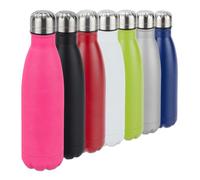 9x Gourdes inox bouteille eau acier inoxydable 0,5 litre isotherme froid chaud