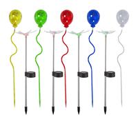 9x LED Solar Lampe d'extérieur Décoration de jardin Papillon Libellule multicolore