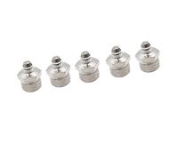 A ABSOPRO 1/4 Pouces Nickel Plaqué Droit Graisse Mamelon Raccord (Ensemble de 5)