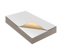 A ABSOPRO 9 Pcs Tapis D'Insonorisation Thermique Pour Voiture 50x30cm 8mm | Couleur Argenté, Matériau Aluminium, Taille 50x30cm, Épaisseur 8mm, Usage Pour Capot, Toit, Porte, Plancher
