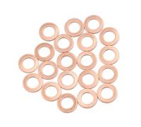 A ABSOPRO Rondelle Plate en cuivre pour Joint d'étanchéité pour vis, Boulon, écrou M8 x 13mm x 1mm (Lot de 20)