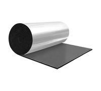 A ABSOPRO Tapis Insonorisation 1pc Pour Portes Capot Isolation Phonique | Aluminium, Mousse Cellules Fermées, 15mm, 200x50cm, Adhésif, Imperméable, Ignifuge, Isolation Thermique, Pour Toit, Plancher