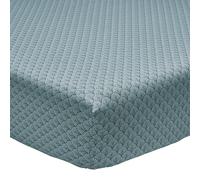 A demain Drap housse en Bambou - 90 x 190 cm - Vert Émeraude