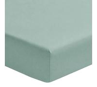A demain Drap housse en Coton et viscose de bambou - 140 x 190 cm - Bleu gris