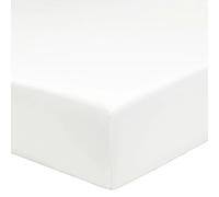 A demain Drap housse en Percale de coton bio - 160 x 200 cm - Blanc