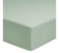 A demain Drap housse en Percale de coton bio - 160 x 200 cm - Vert sauge