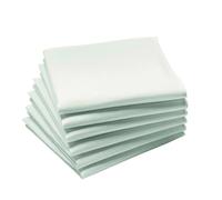 a demain - Lot de 6 Serviettes de Table en Coton, Arras - 45 x 45 cm - Blanc - Entretien Facile