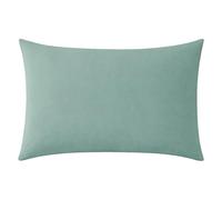 A Demain, Taie d’Oreiller imprimées en Coton et Viscose de Bambou, ZEPHIR, 50 x 70 cm, Bleu Gris