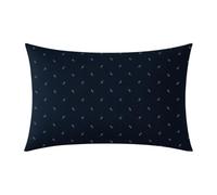 A Demain - Taie d’Oreiller imprimées en Microfibre, Moana - 50 x 70 cm - Bleu foncé - Polyester Microfibre - - Entretien Facile