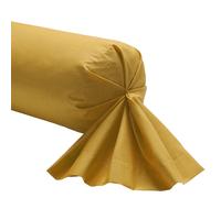 A demain Taie de traversin en Bambou - 85 x 185 cm - Jaune Moutarde