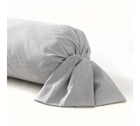 A demain Taie de traversin en Microfibre - 85 x 185 cm - Gris Perle