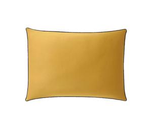 A demain Taie d'oreiller en Satin de coton - 50 x 70 cm - Ocre et marine