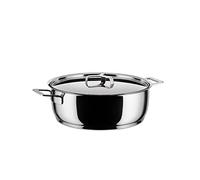 Alessi Fait-tout Rondin AJM102/28 Acier inoxydable 18/10 Brillant 28 cm