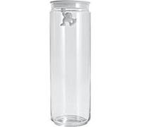 A di alessi amdr08 w gianni boîte de cuisine en verre avec couvercle en résine thermoplastique - blanc Blanc G
