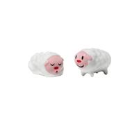 Alessi Figurine en porcelaine Tiny Little Sheeps – Set de 2