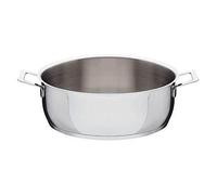 A Di Alessi Pots & Pans Rondin En Acier Inoxydable 18/10 - 28 Cm