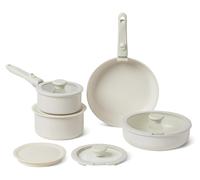 A. Essentiels : Ensemble de 11 pièces comprenant une batterie de cuisine avec poignées amovibles et une poêle en céramique empilable