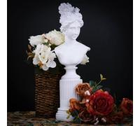 A.F.N.A.L Statue de Buste de déesse Classique - Décoration de Table - Cadeau - Mythologie Grecque et Romaine - Réplique d'intérieur en résine pour la Maison et Le Bureau, 35,1 cm de Hauteur