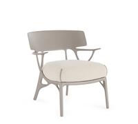 Kartell - Fauteuil rembourré Gris