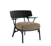 A.I. Lounge Fauteuil noir - gris pigeon Kartell - 8058967349016