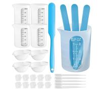 à mélange en silicone Outils de mélange antiadhésifs et fournitures | Kit de Doseurs en Silicone Aromathérapie atelier plan de travail cuisine