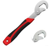 à Molette Réglable Acier pour Tuyaux à Molette Réglable Acier(F) | Mâchoire réversible, saisie tuyaux ronds, hexagonales, usage pour polyvalent, conception robuste
