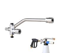 à mousse à double lance, adaptateur à raccord rapide double utilisable, pour nettoyeur haute pression, pour , terrasse, maison, bateau, camping-car, béton, garage