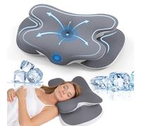 A-Pce Oreiller Ergonomique Cervical pour Soulager Les Douleurs au Cou et aux Épaules, Oreiller memoire Forme pour Tous Les Types de Dormeurs, Oreiller Cervical avec Taie d'oreiller Amovible