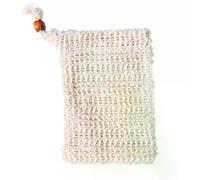 (A) Pochette porte-savon en filet, brosse de bain exfoliante, réutilisable, mousse, séchage, en luffa