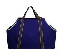 à pour bois de pour chauffage en Toile 66x33x44cm Imperméable(Dark blue) | Canevas épais résistant, protège de l'humidité, fini robuste, grand volume, usage longue durée