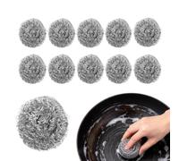 à récurer en paille de fer 12 Pièces Nettoyage Vaisselle Casseroles | Métallique Pour Cuisine Poêlon Cuisinière Gril Éviers Fours Casseroles