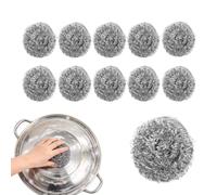 à récurer en paille de fer 12 pièces pour vaisselle poêles casseroles fours | Métallique Pour Cuisine Poêlon Cuisinière Gril Éviers Fours Casseroles