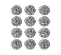 à récurer en paille de fer 12 pièces pour vaisselle poêles casseroles fours | Métallique Pour marmites poêles fours grils éviers cuisine poêle cuisinière