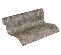 A.S. Création 369271 Metropolitan Stories Francesca Milano Papier peint intissé Motif palmier effet jungle Beige métallisé Noir 10,05 m x 0,53 m