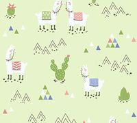A.S. Création 36985-2 Boys & Girls 6 Papier peint non-tissé avec lamas Vert 10,05 x 0,53 m Fabriqué en Allemagne