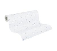 A.S. Création 381163 Little Love Papier peint sans PVC pour chambre d'enfant Motif à pois Gris/noir/blanc/rose satiné