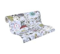 A.S. Création 381202 Little Love Papier peint sans PVC pour chambre d'enfant Gris/noir/blanc/jaune/rouge satiné