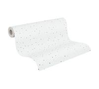 A.S. Création 381231 Little Love Papier peint sans PVC pour chambre d'enfant Motif étoiles Bleu/blanc/noir/gris satiné