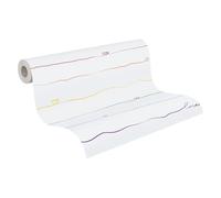 A.S. Création 381401 Little Love Papier peint sans PVC pour chambre d'enfant Motif cœurs Blanc/rouge/bleu/jaune satiné