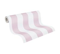 A.S. Creation papier peint chambre enfants Little Love intissé rayé rose blanc