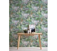A.S. Création WTD 381792 Jungle Papier peint intissé Motif floral Vert/bleu 10,05 x 0,53 m Fabriqué en Allemagne