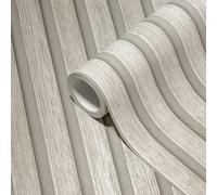 A.S. Création Papier peint intissé PintWalls II motif lambris imitation bois 0,53×10,05 m gris/crème
