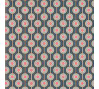 A.S. Création 395371-Papier peint intissé style rétro années 70 8,50 m x 0,53 m Motif vintage Bleu/jaune/rose/bleu clair/crème 8,50 x 0,53 m