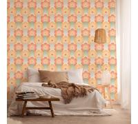 Papier peint intissé 39539-4 Retro Chic fleurs orange