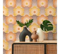 Papier peint intissé 39539-5 Retro Chic fleurs jaune
